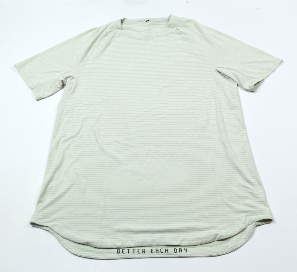 Lululemon Better Each Day Dropcut Shirt Mens Large? Green Short Sleeve Gym